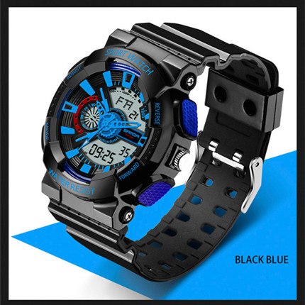 SANDA Men's LED Digital Watch waterproof sports military watch