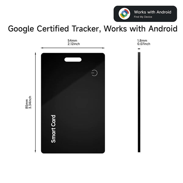 Ultra Thin Wireless Charging Card Tracker front view