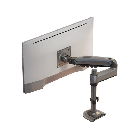 NBH100 Monitor Arm Adjustable Desk Mount for Desktop Computer, Reversible Mounting Bracket for Dorm Room Use