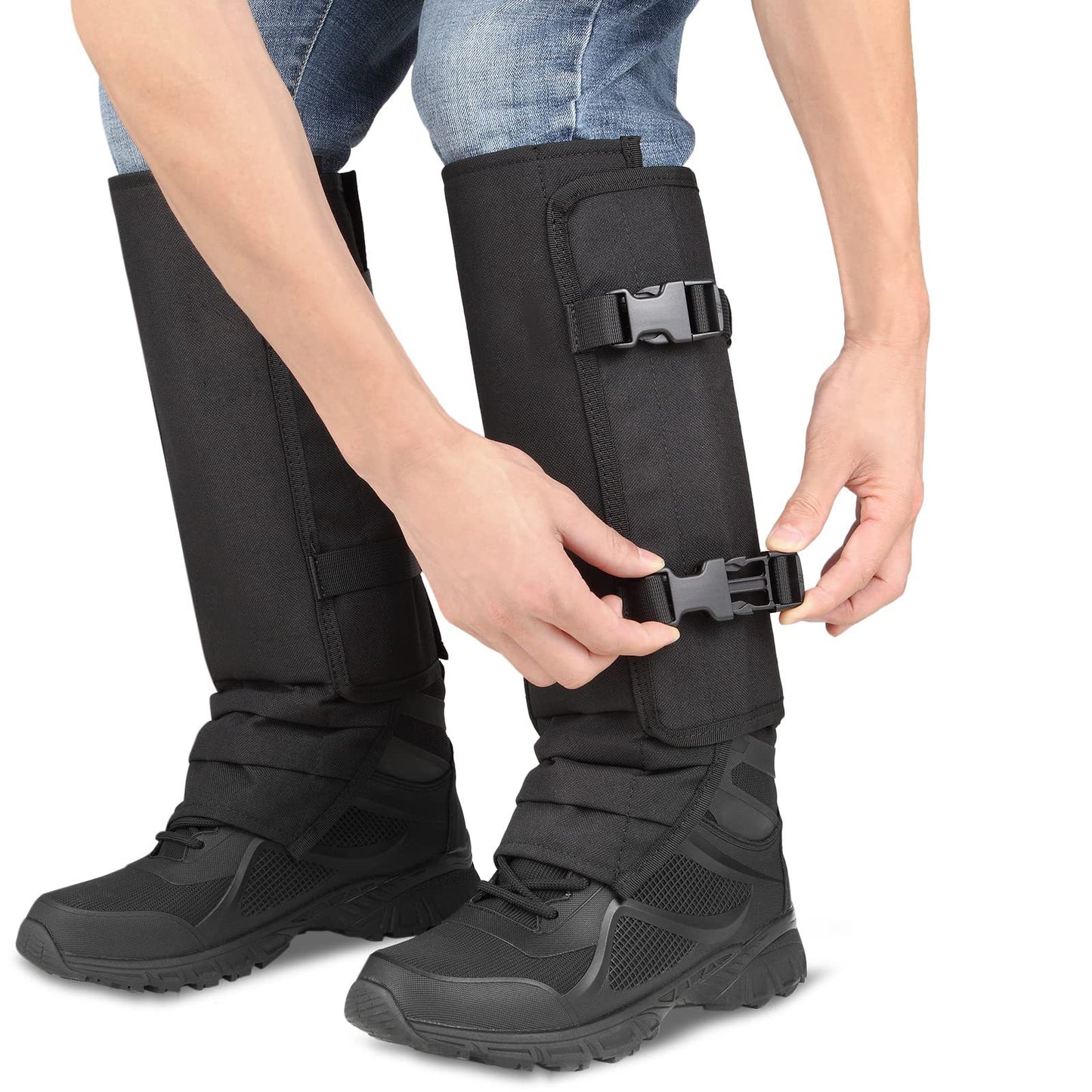 Anti venom snake bite leg guard jungle walking leg guard black camouflage leg guard
