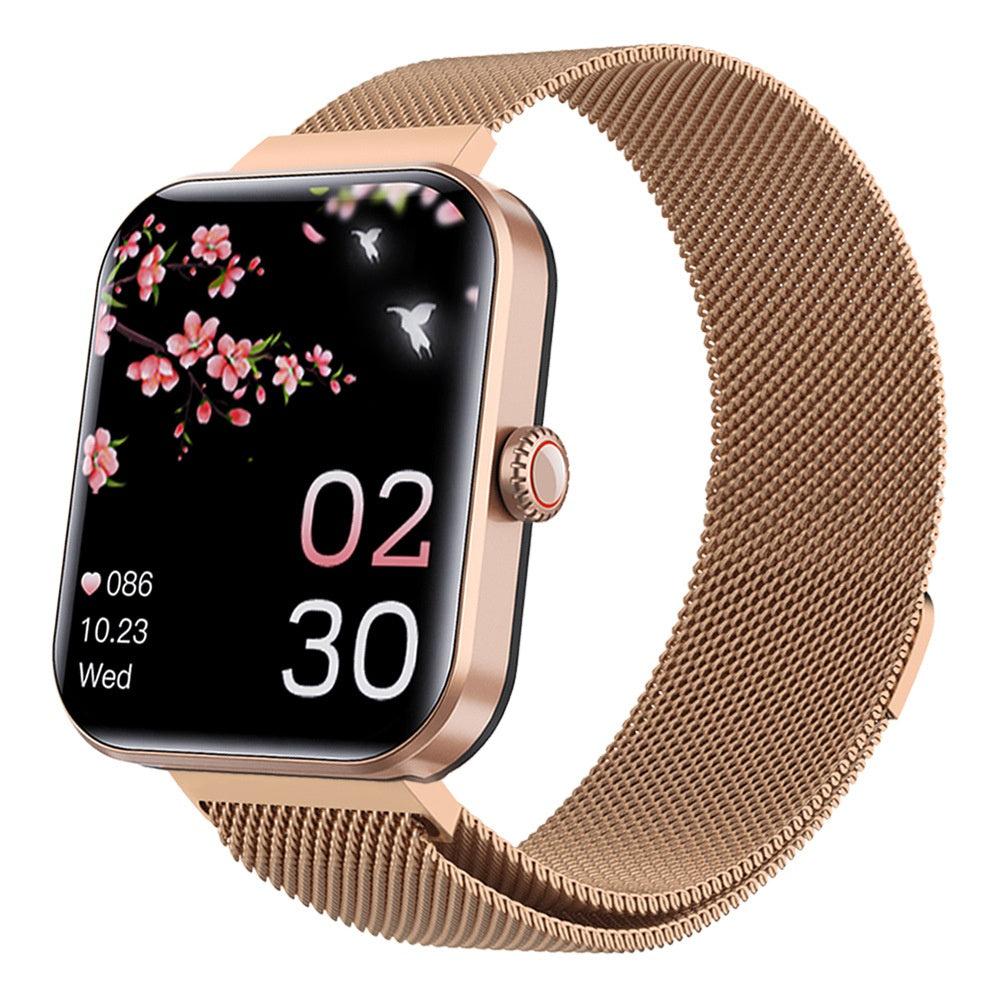 Smart Watch with Heart Rate, Blood Pressure, Body Temperature Monitoring, Sleep Tracking, Step Counter,