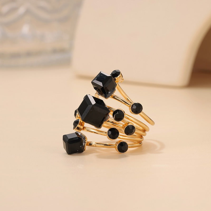 Oversize Multi Stone Rings for Women