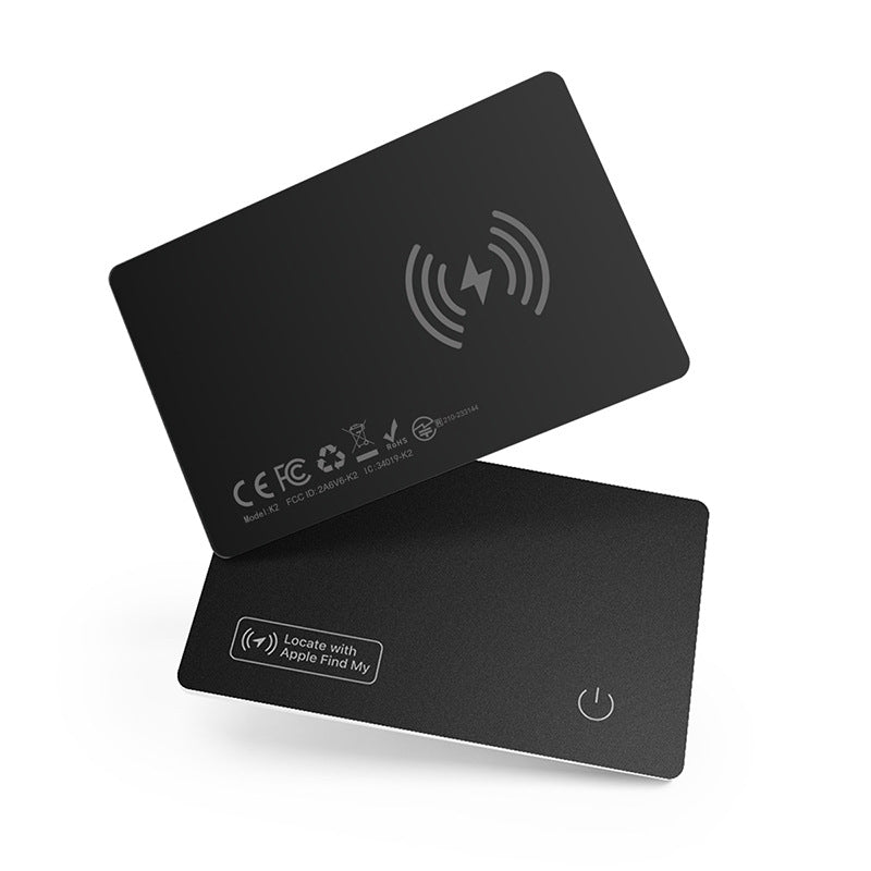Ultra Thin Wireless Charging Card Tracker front view