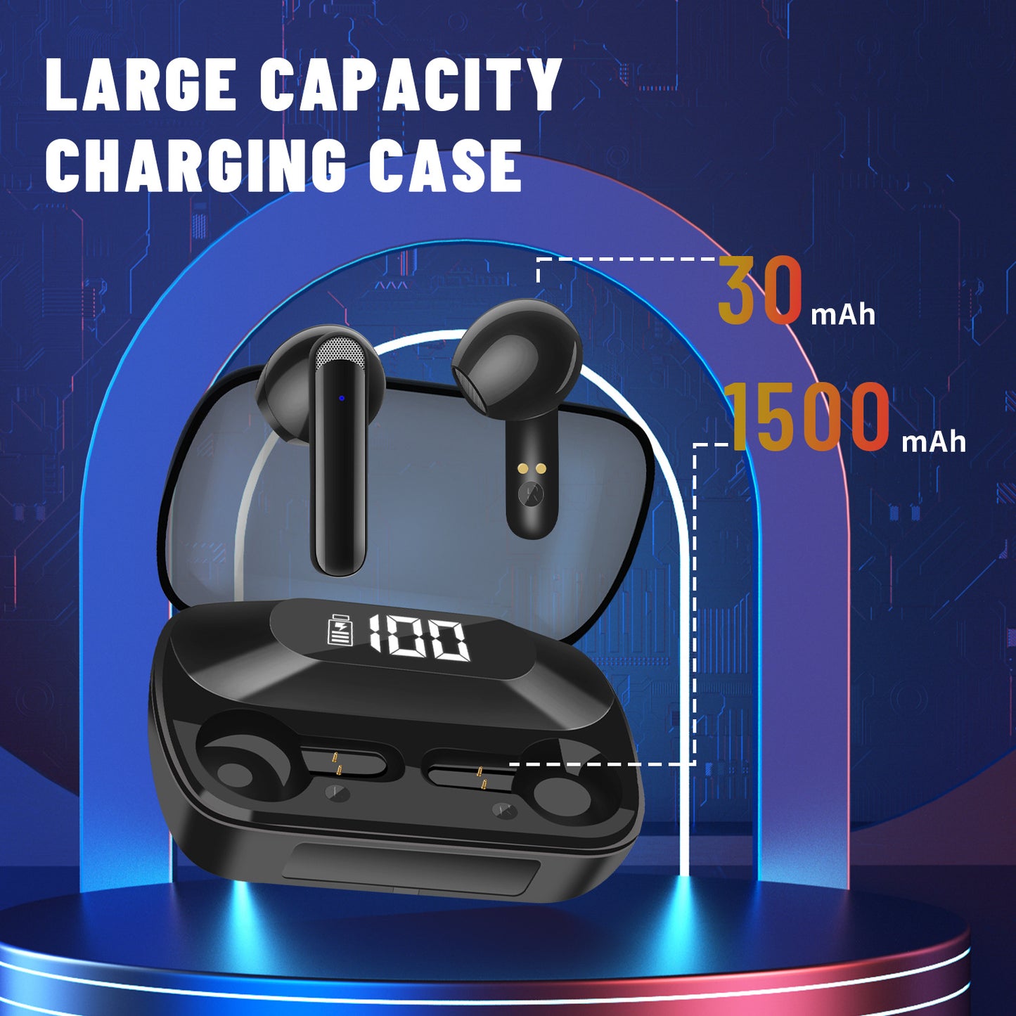 AKZ-S18 Power Bank TWS Earbuds Black