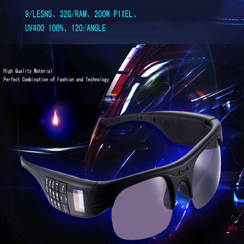 Bluetooth Smart Camera Glasses G5 Front View