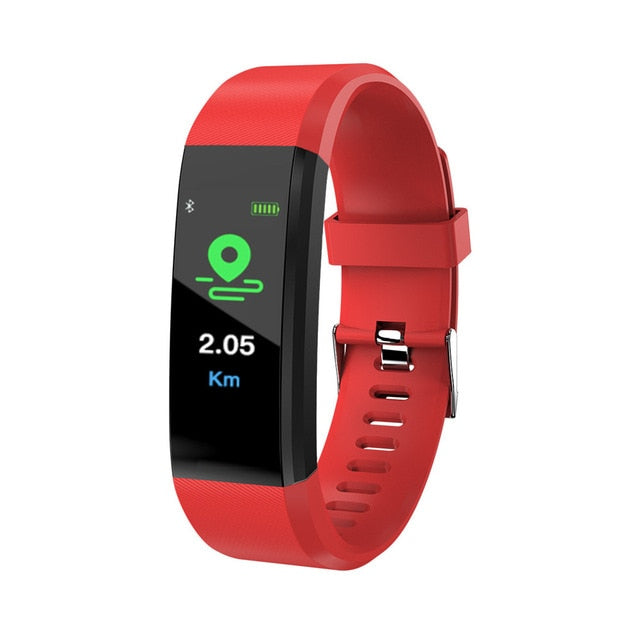 115 Plus Bluetooth Smart Watch Heart Rate Fitness Tracker