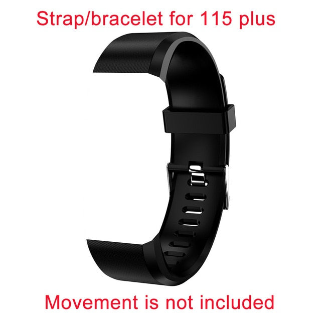 115 Plus Bluetooth Smart Watch Heart Rate Fitness Tracker