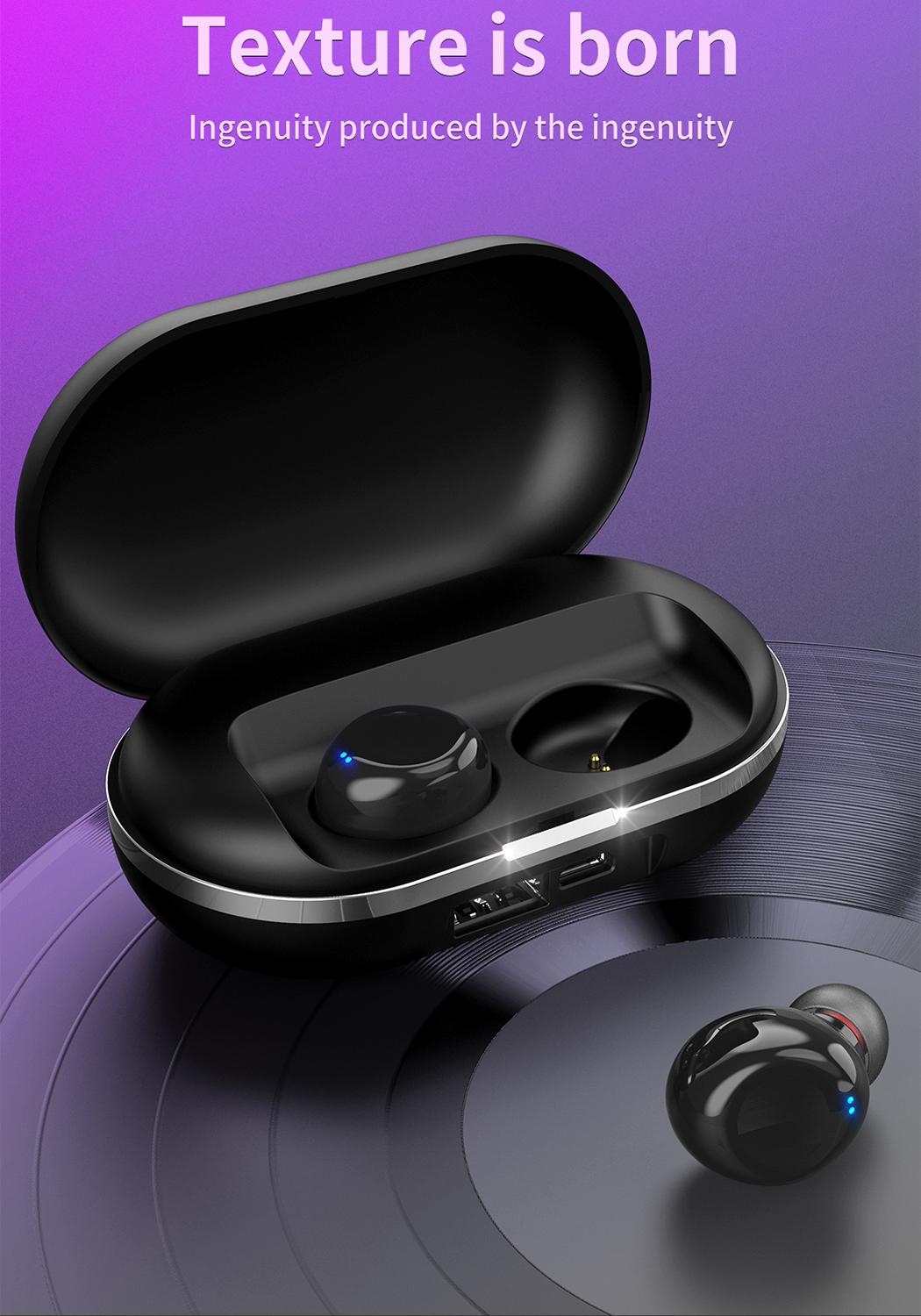 Touch Headset TWS Wireless Bluetooth Earphone Front View