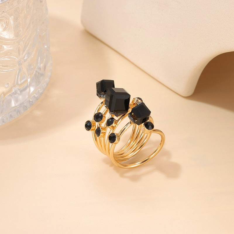 Oversize Multi Stone Rings for Women